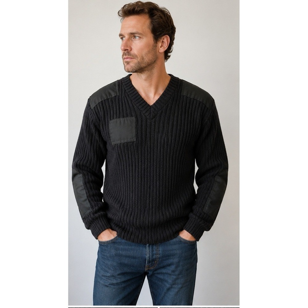 Citadel Commando Sweater Mens 44 Gorpcore Military 100% Virgin Wool British Knit